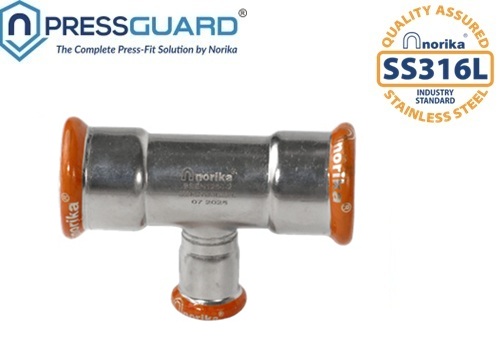 Stainless Steel 316L Press Fit Reducing Tee